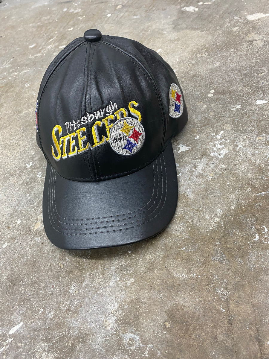 Vintage Leather Steelers Hat – Denim by Demi
