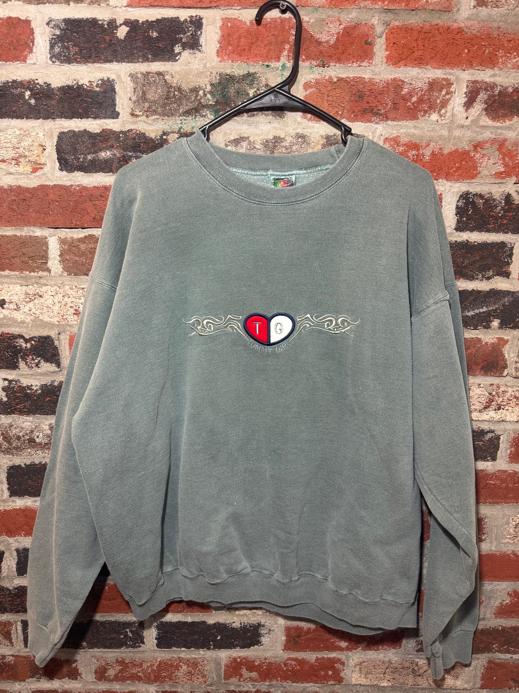 Tommy Girl Green Crew