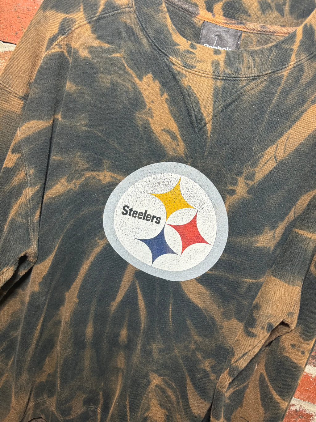 Steelers Spiral Wash Crewneck