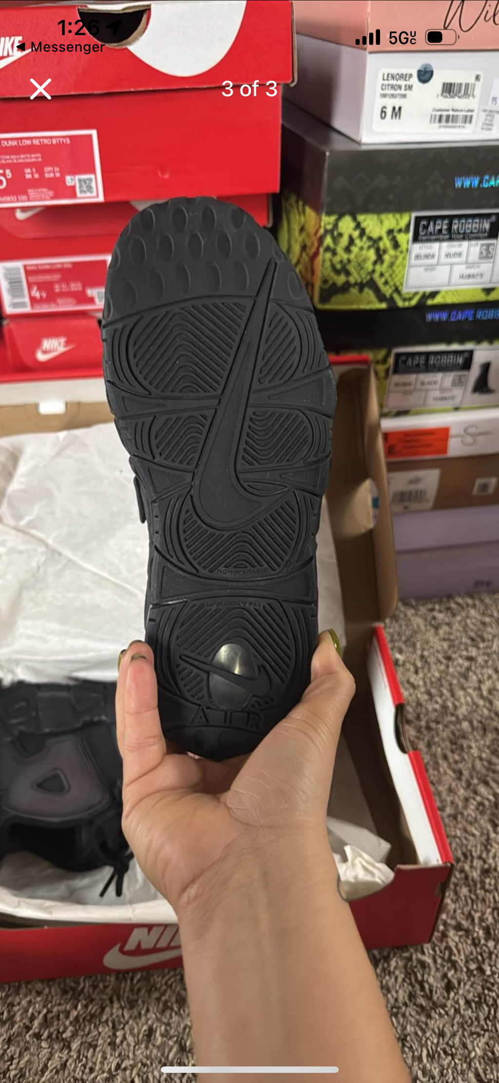 NIKE Air More Uptempo SE Hidden  Reflective Sneakers